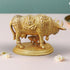 Brass Cow With Base Statue 0.8Kg